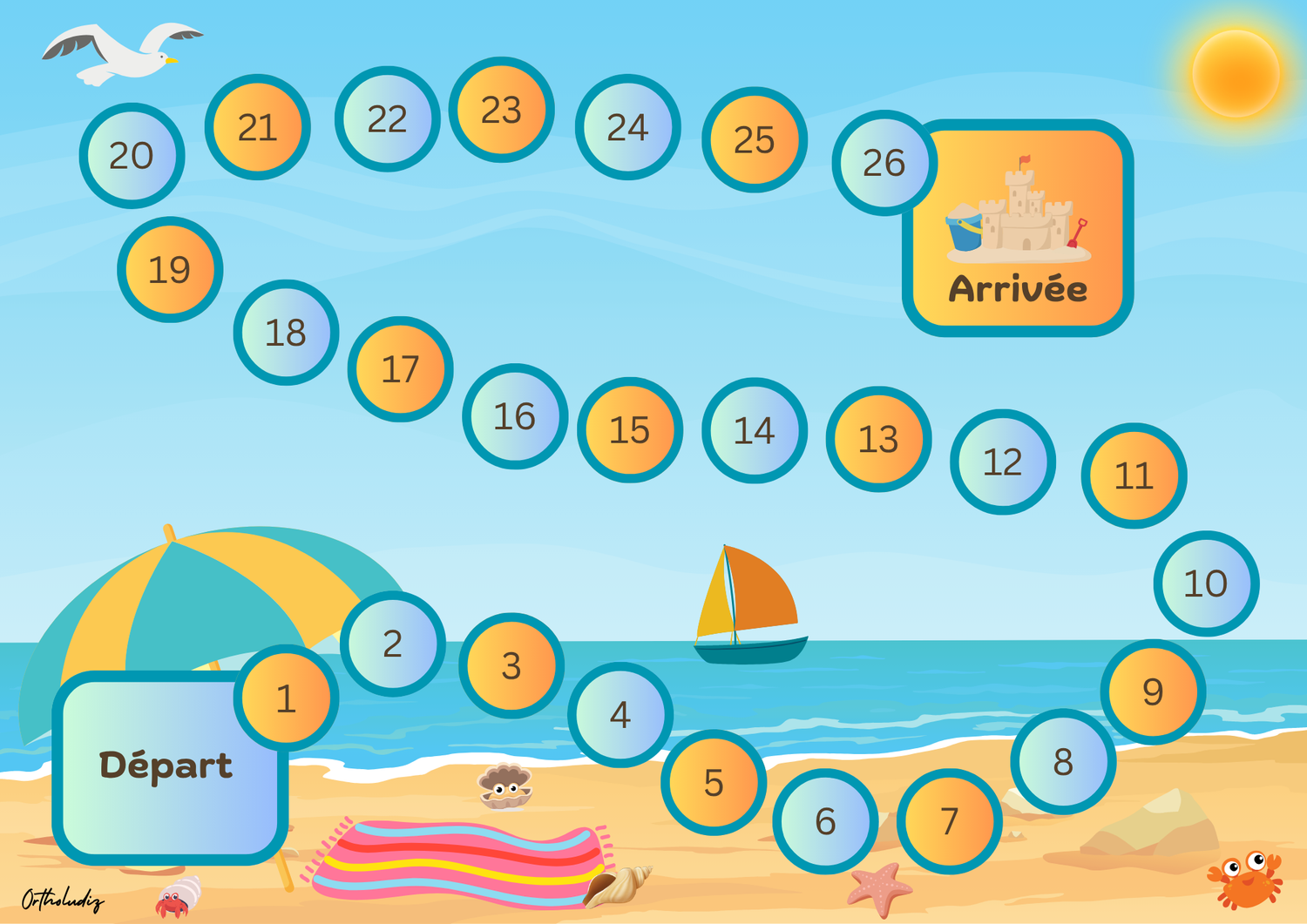 Plateau de jeu &quot;été&quot;