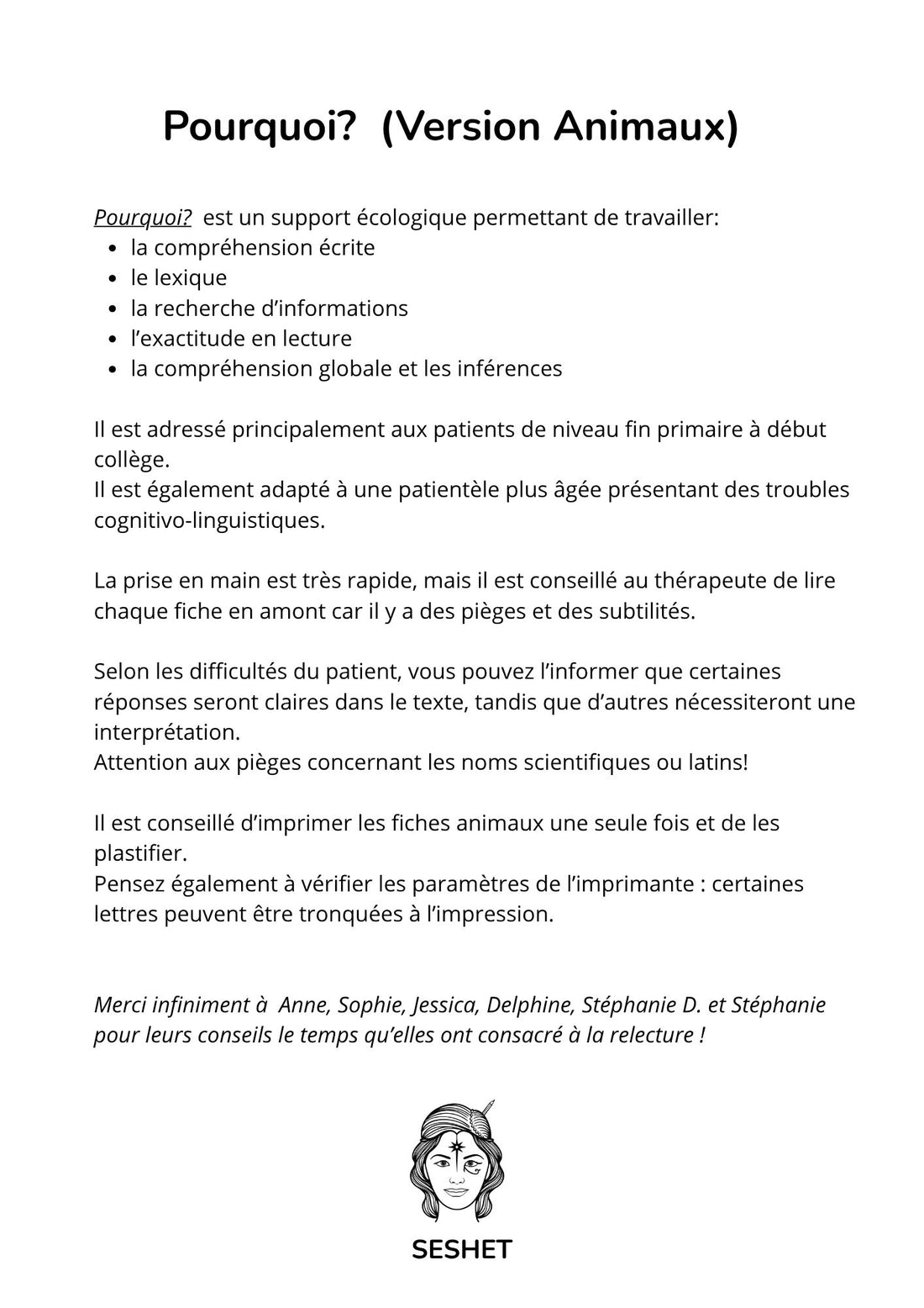 Pourquoi? (Animaux)