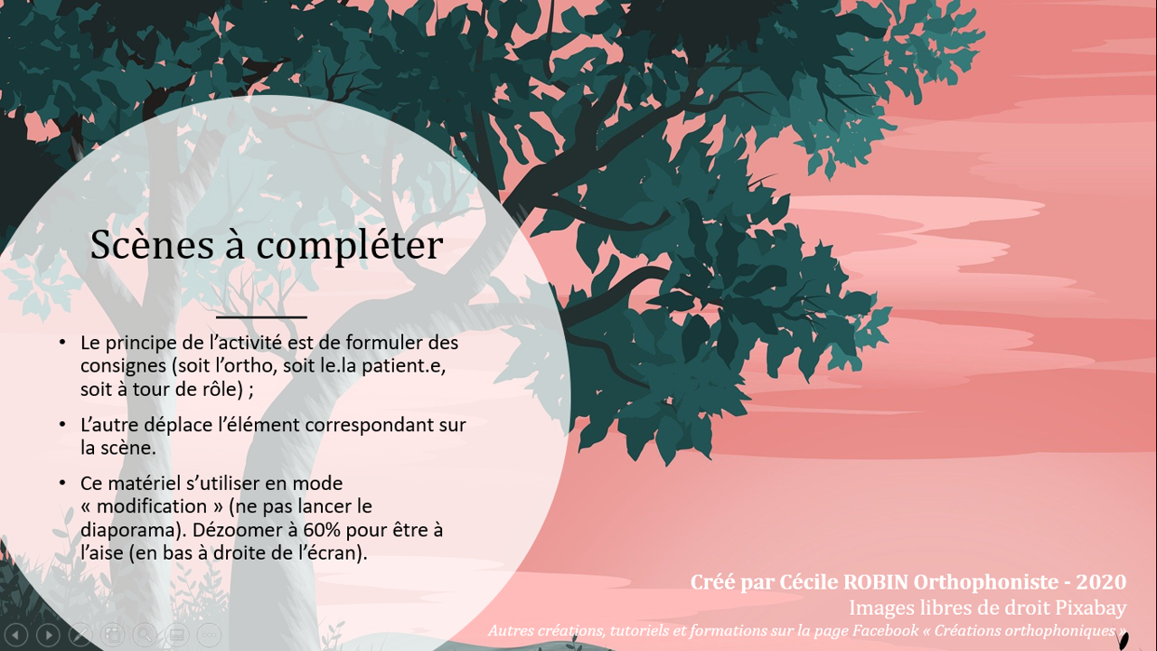 Boîte de Scènes à compléter diverses
