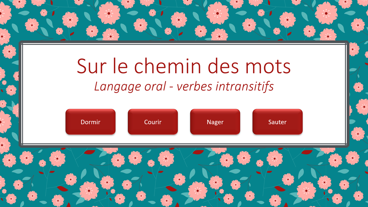 Sur le chemin des mots - Verbes intransitifs