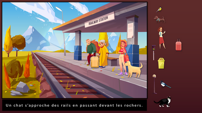 Il se passe des choses sur le quai de la gare