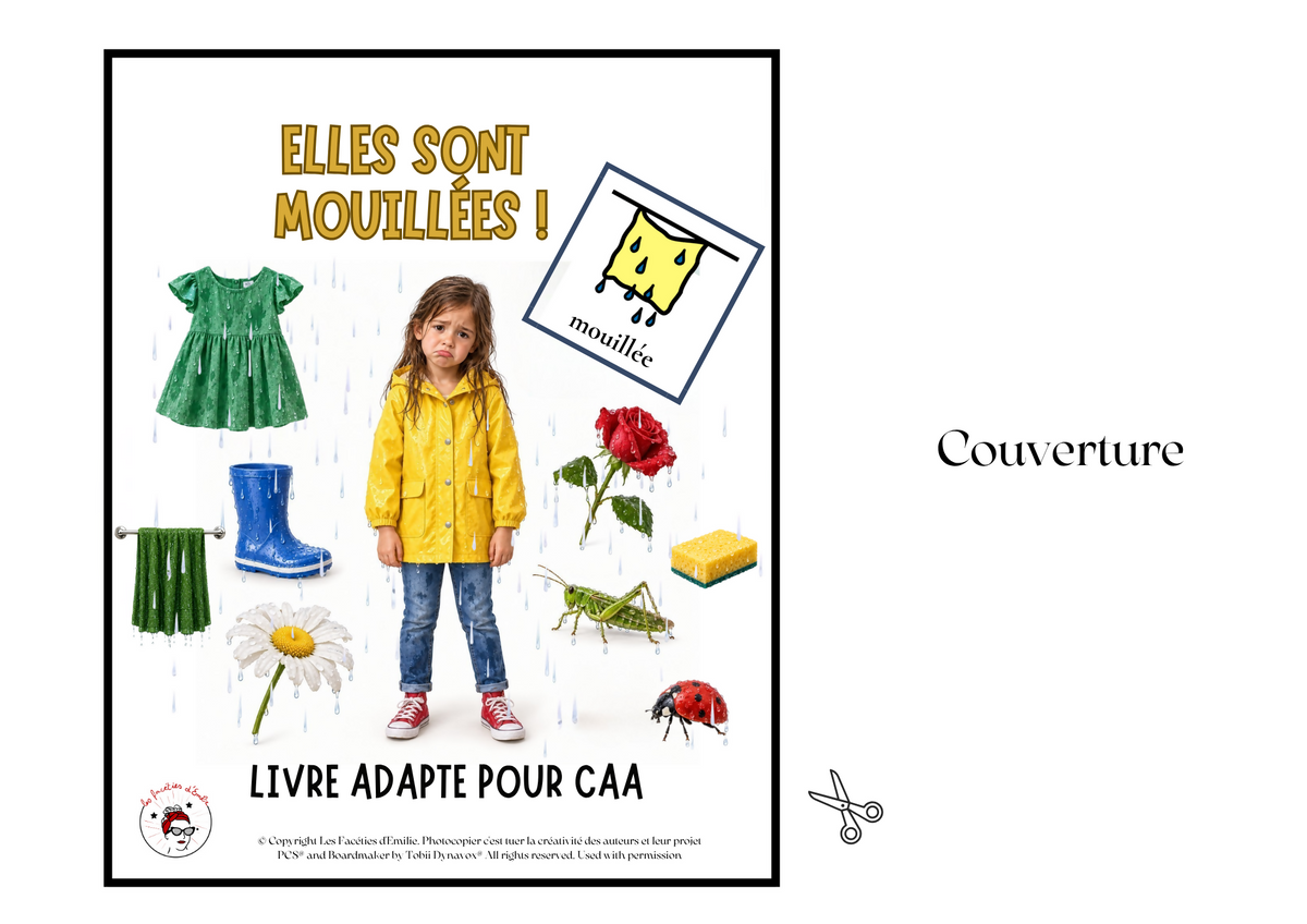Livre Adapté en CAA, Adjectif "mouillée"
