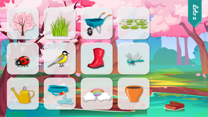 PACK 5 supports thème Printemps