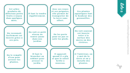 PACK 5 supports thème Printemps