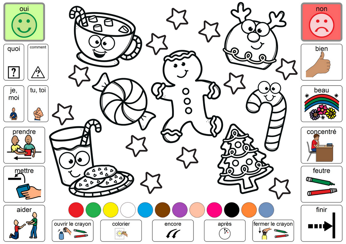 Coloriages CAA de Noël