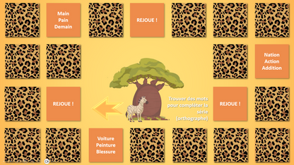 🎲 Parcours dans la savane