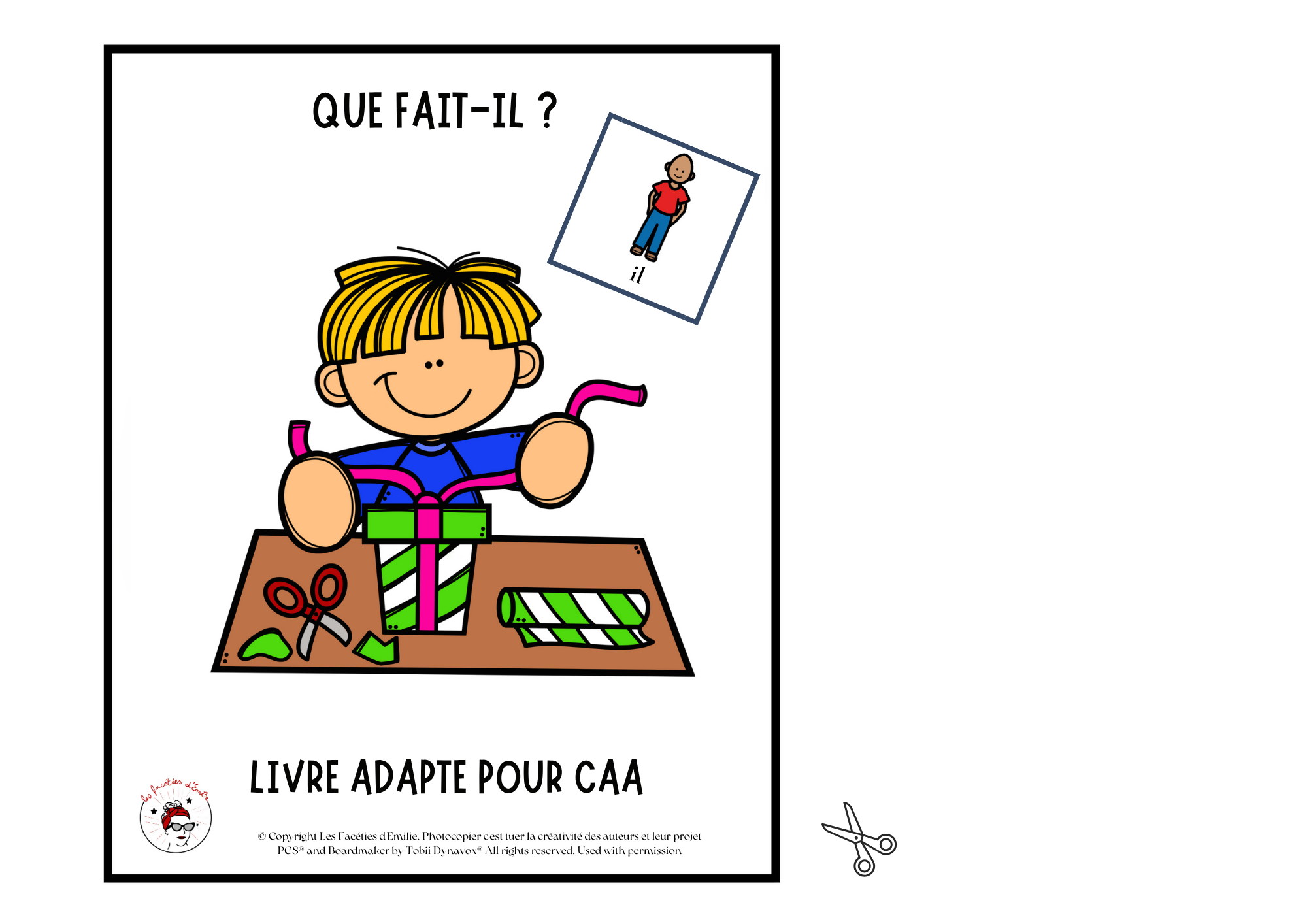 Livre Adapté CAA, Les pronoms "il" et "elle"