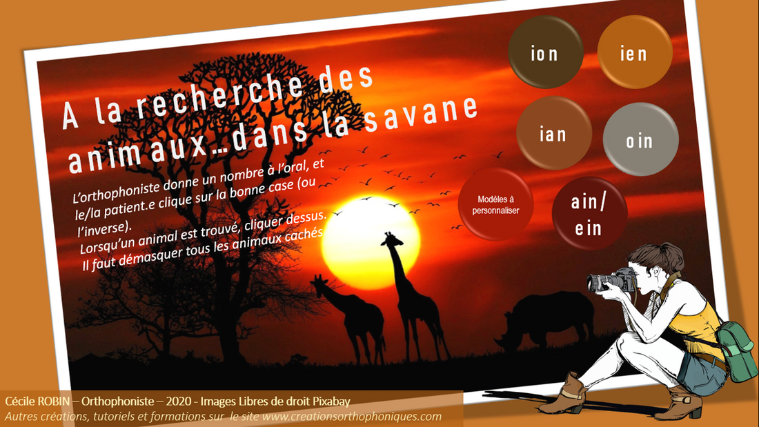 A la recherche des animaux de la savane