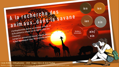 A la recherche des animaux de la savane