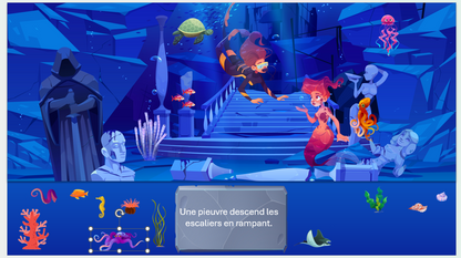 Scènes à compléter : Exploration sous-marine