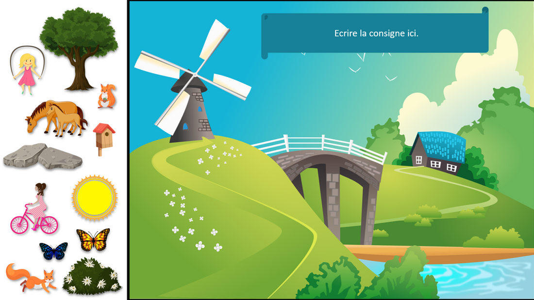 Scènes à compléter au printemps