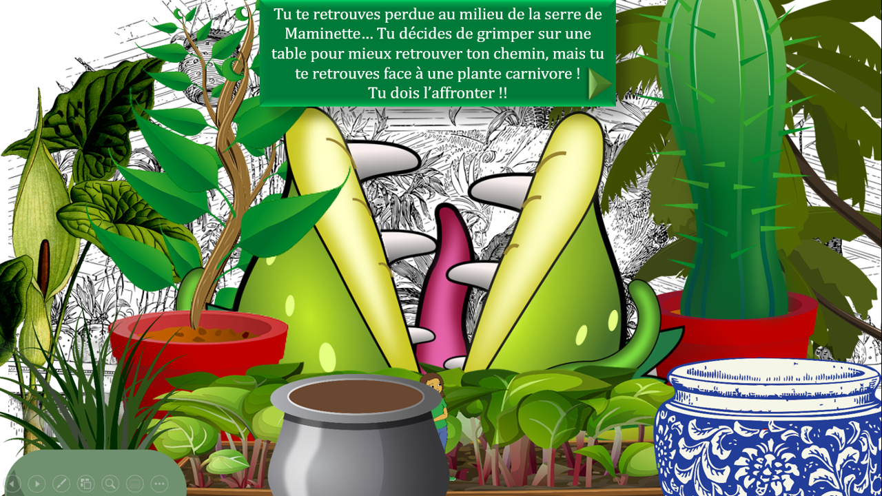 Aventure périlleuse dans le jardin