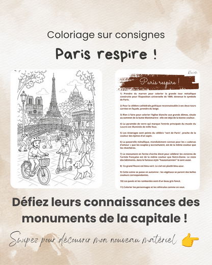 Coloriage - Paris Respire !