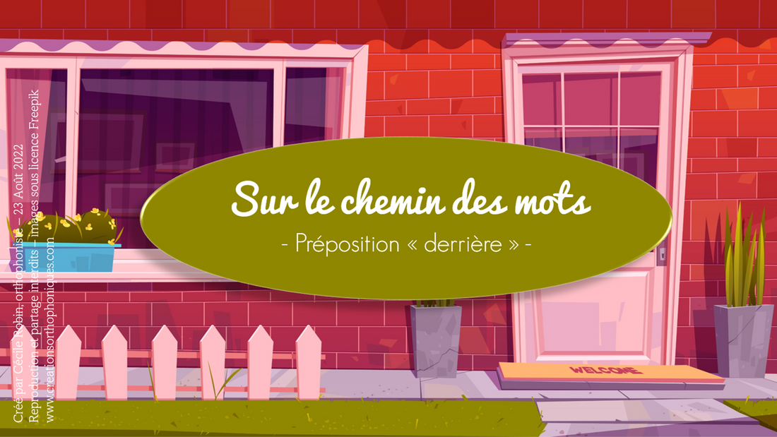 Sur le chemin des mots - Préposition derrière