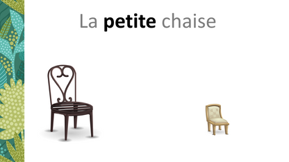 Sur le chemin des mots - petit/grand