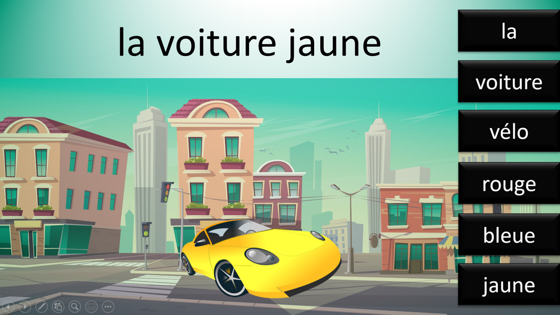 Sur le chemin des mots - Déterminant + Nom + Adjectif de couleur