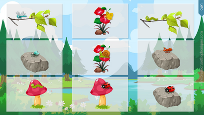 PACK 5 supports thème Printemps