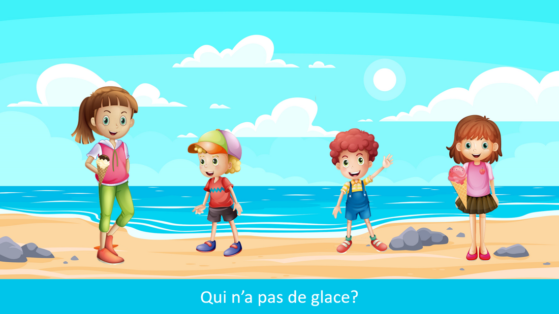 Sur le chemin des phrases - Affirmatives / négatives à la plage