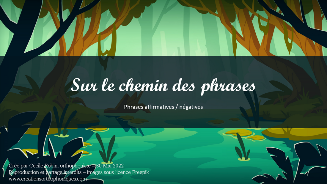 Sur le chemin des phrases - Affirmatives / négatives dans la jungle