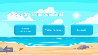 Sur le chemin des phrases - affirmatives et négatives VERSION COMPLETE