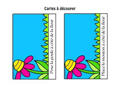 Task Box Lis et Construis &quot;A la Ferme&quot; Niveau 1