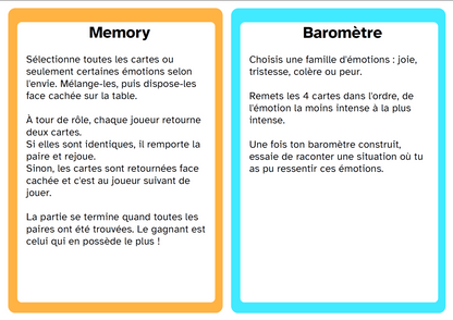 Le jeu des émotions