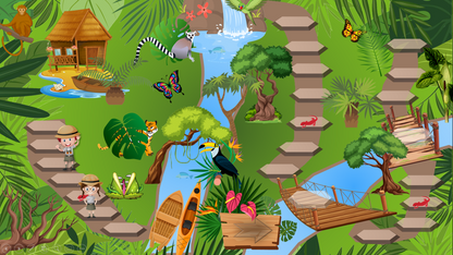Une course dans la jungle