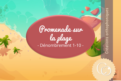 Promenade comptée sur la plage