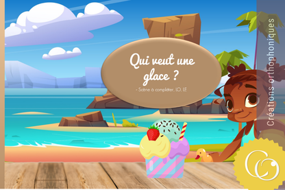 Scènes à compléter : qui veut une glace ?