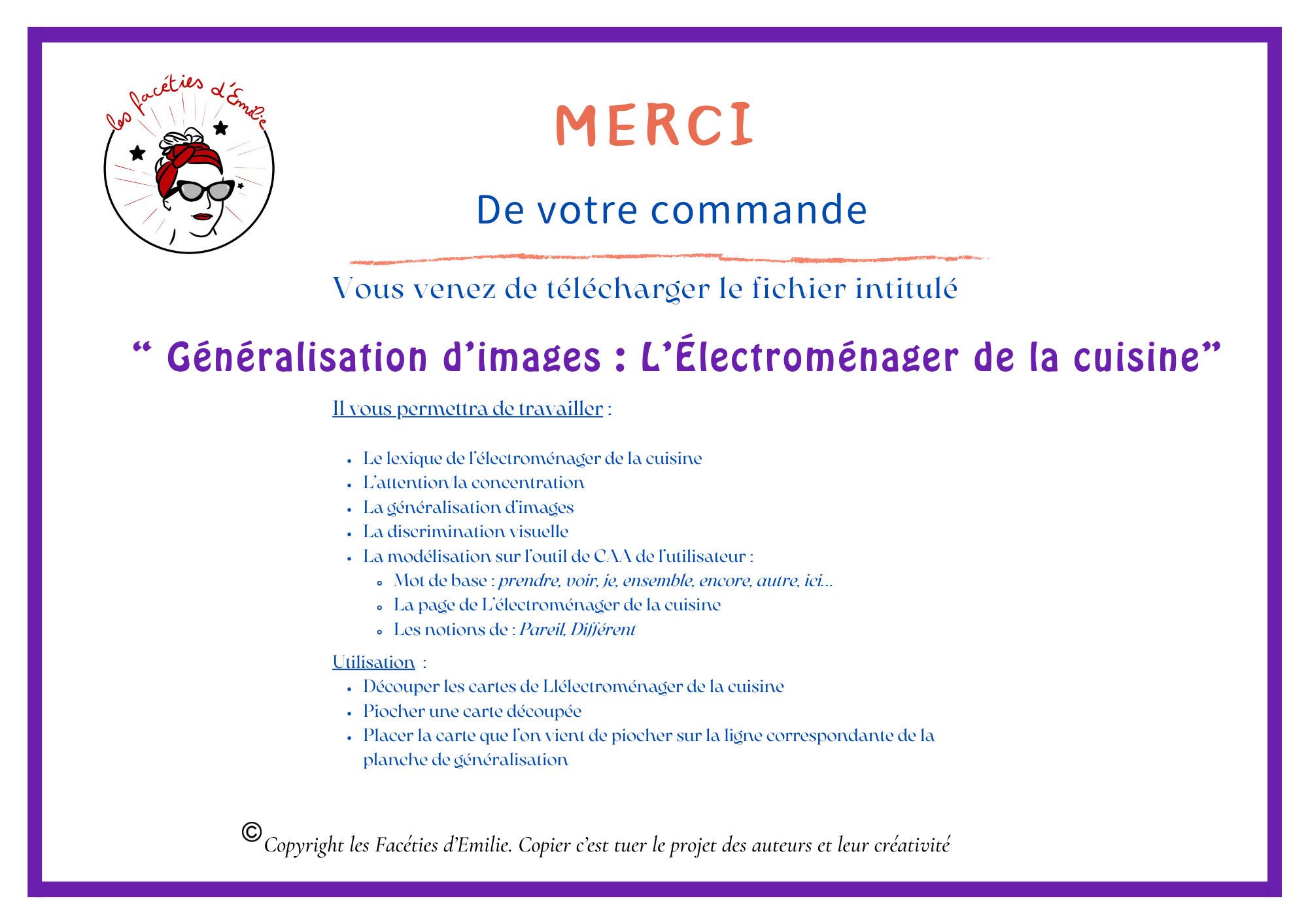 Généralisation d&