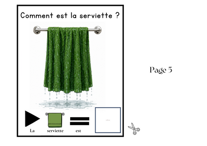 Livre Adapté en CAA, Adjectif "mouillée"