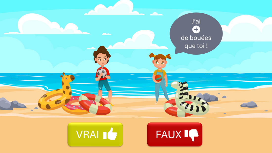 Vrai ou faux ? Comparaison de petites quantités