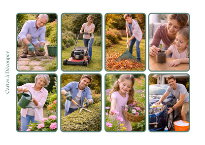 Ensemble de 5 Loto et Mémory des Actions