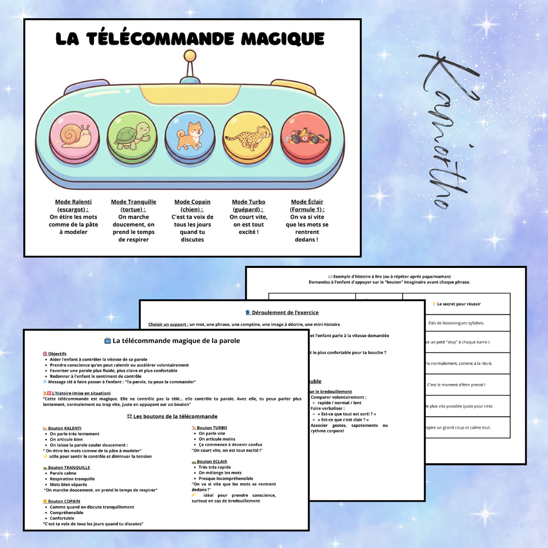 La télécommande magique (Bégaiement - Bredouillement)