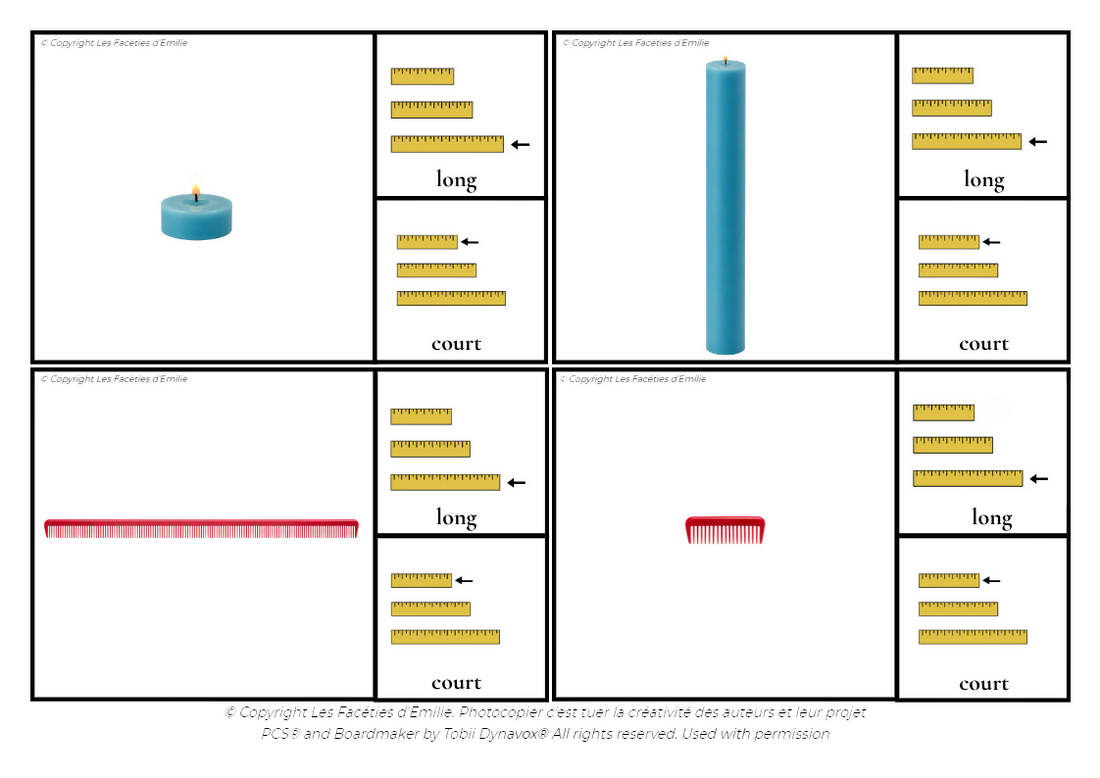 Cartes à Pince des Adjectifs