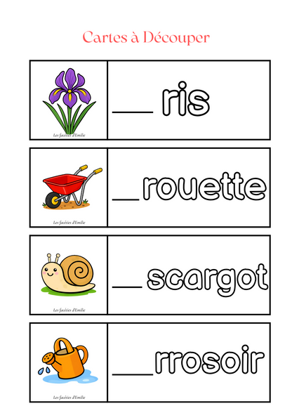 Phonologie Discrimination de la lettre initiale + Sous Main CAA