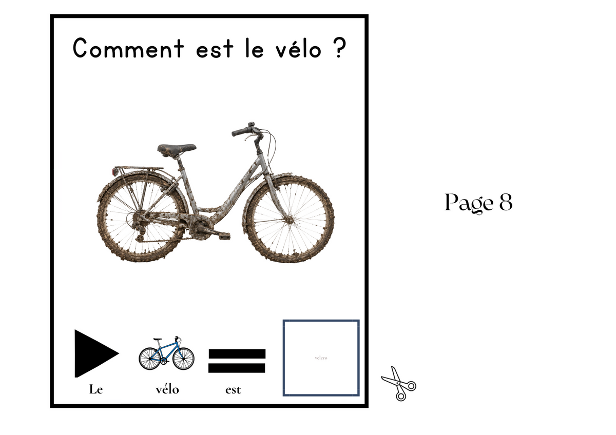 Livre Adapté en CAA, Adjectif "Sale"