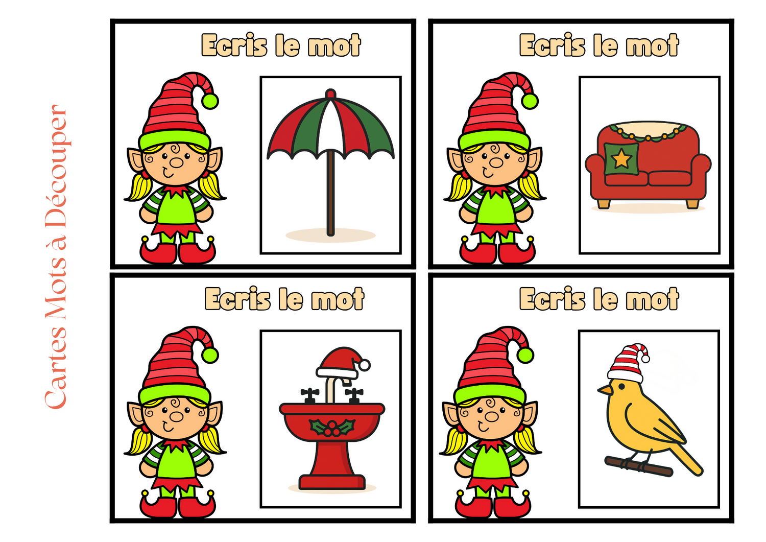 Littératie de Noël, activitées adaptées à la CAA