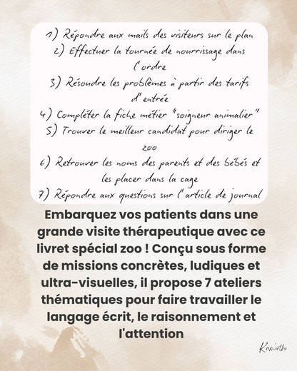 Bienvenue au zoo