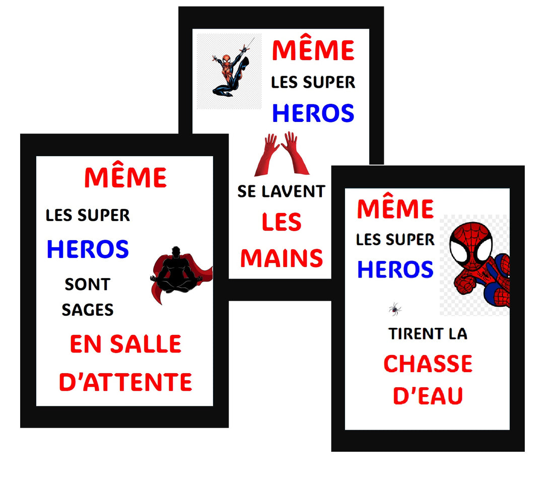 Affiches salle d&