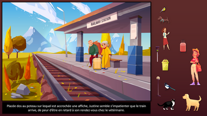 Il se passe des choses sur le quai de la gare