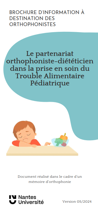 Partenariat orthophoniste-diététicien dans la prise en soin du Trouble Alimentaire Pédiatrique
