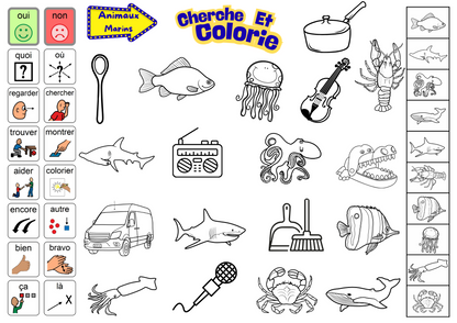 Cherche et Colorie CAA Niveau 1