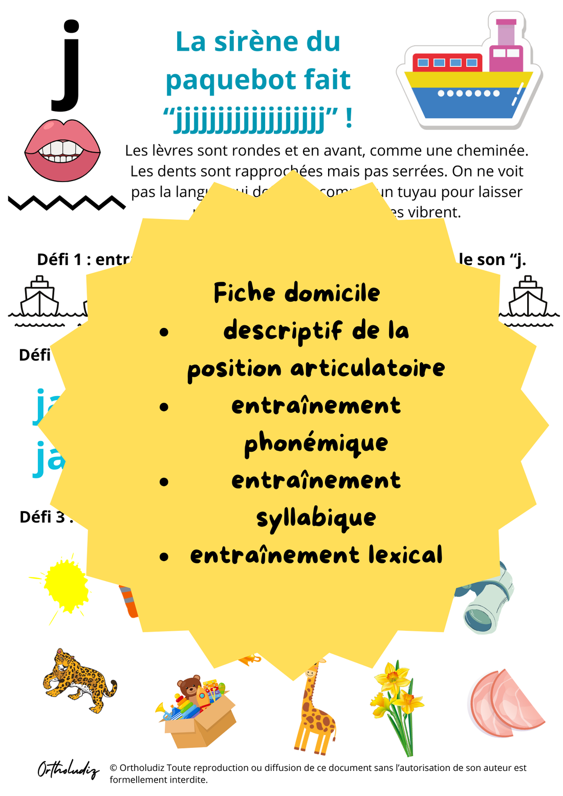 Fiche entraînement à domicile j position initiale