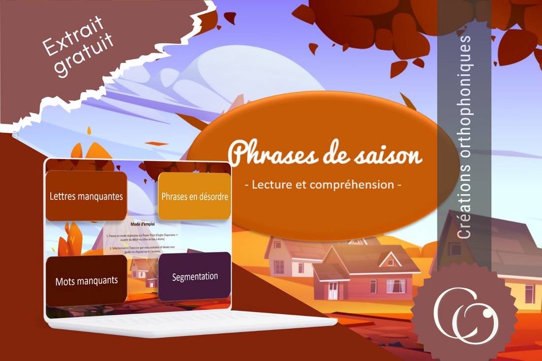 Phrases de saison - Automne - EXTRAIT GRATUIT