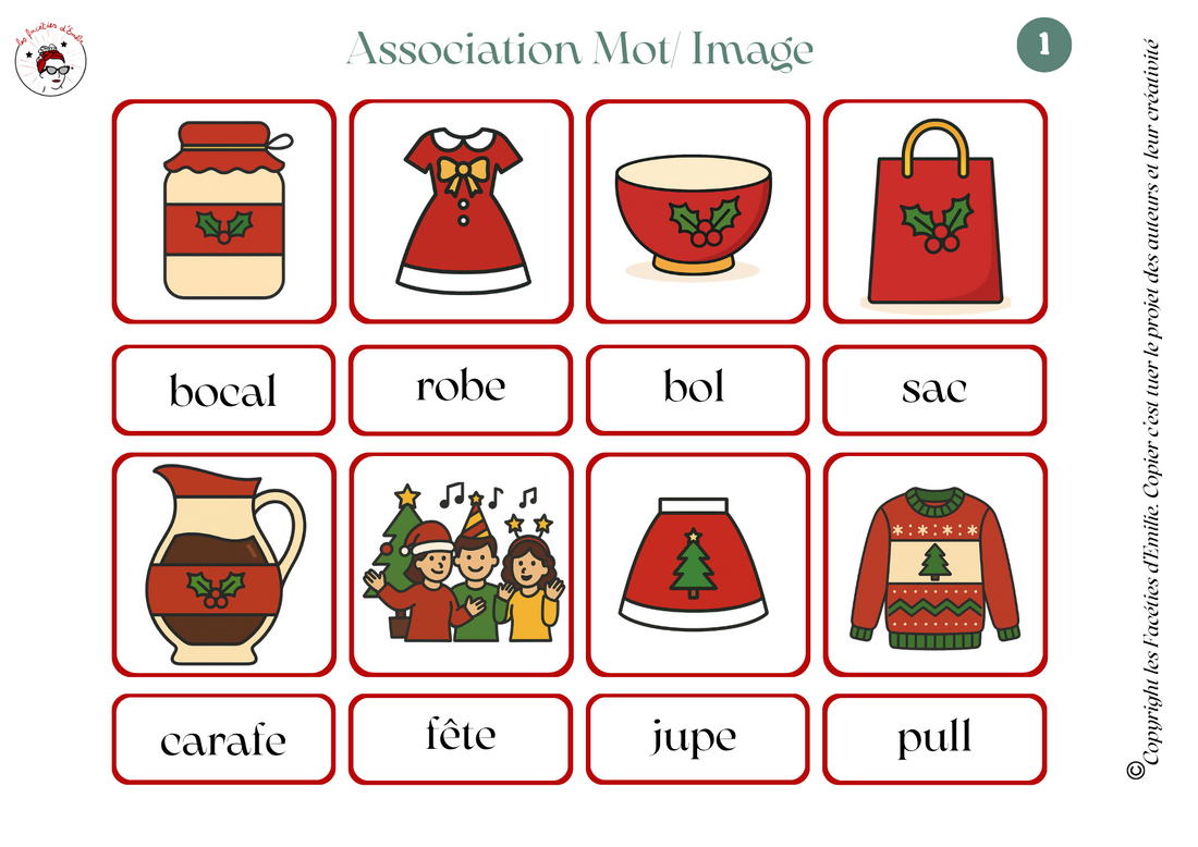 Littératie de Noël, activitées adaptées à la CAA
