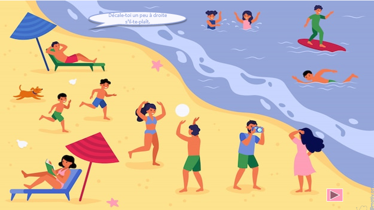 Que disent-ils? à la plage