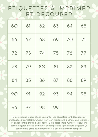 Bingo 60, 70, 80, 90