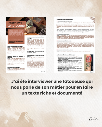 Interview - Le tatouage