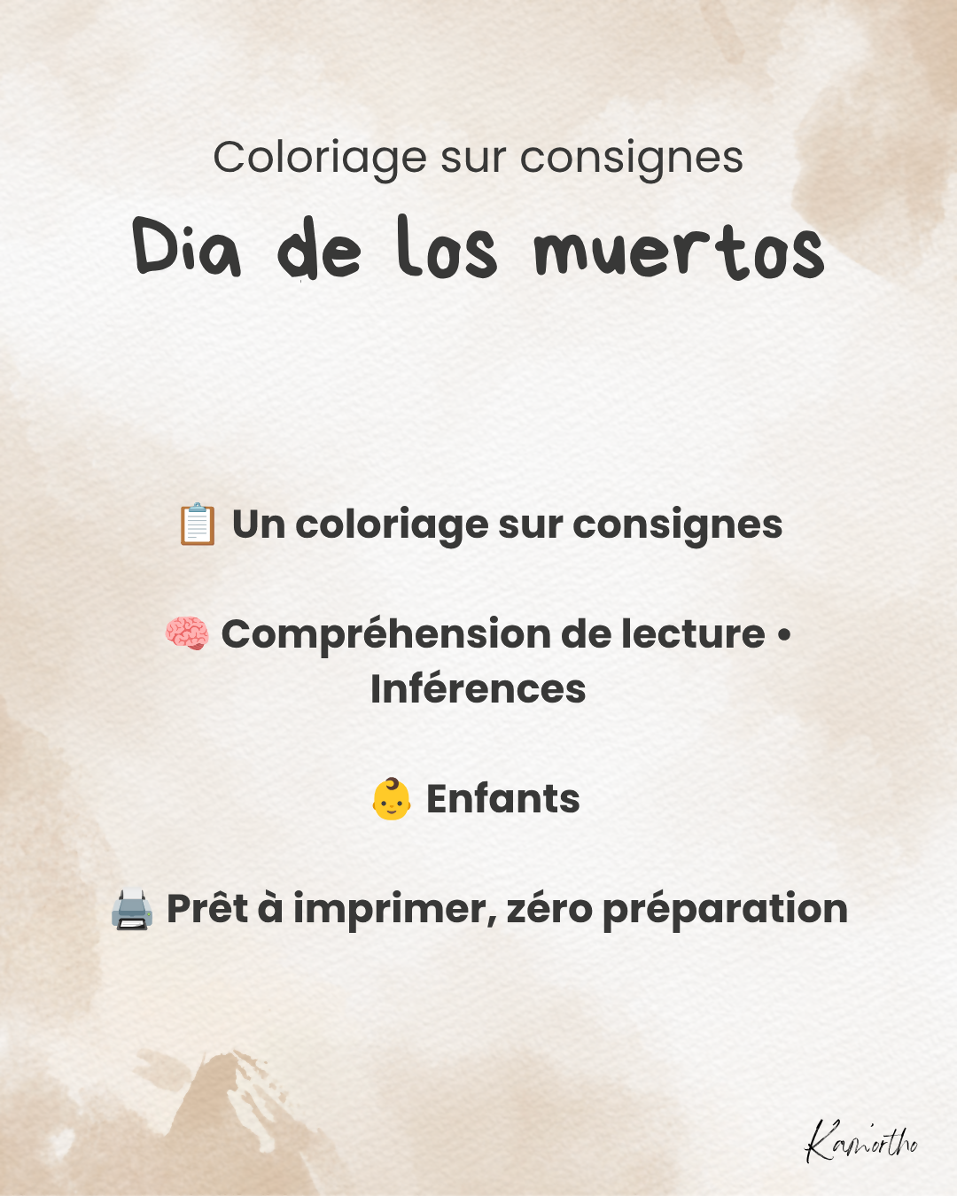 Coloriage - Dia de los muertos